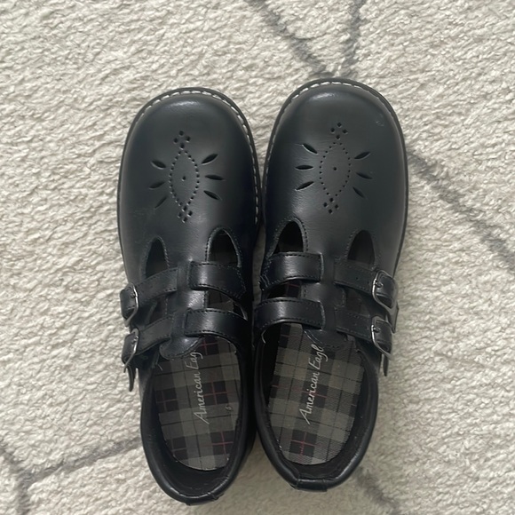 Vegan leather Mary Janes black double strap - Picture 1 of 7